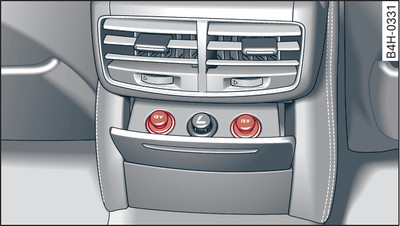 Rear centre console (example): 12 Volt socket